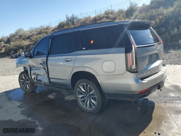 2023 Cadillac Escalade 4WD Sport with VIN 1GYS4FKL1PR195338, listed as a Copart auction lot 71049314 with 0 mi miles and Salvage Title. Bid and sale history available at carsss.com. Image 2.