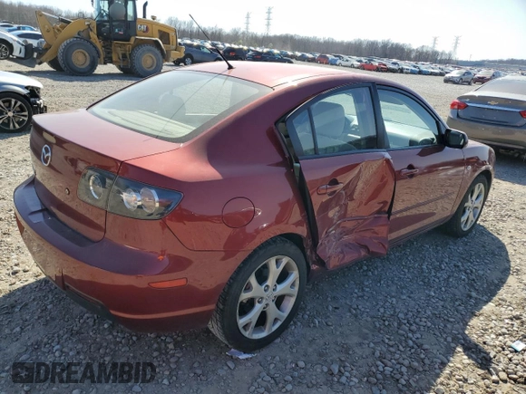 2008 Mazda Mazda3 i Touring Value with VIN JM1BK32F081141968, listed as a Copart auction lot 48970955 with 90,308 mi miles and Salvage Title. Bid and sale history available at carsss.com. Image 3.