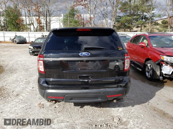 2015 Ford Utility Police Interceptor with VIN 1FM5K8AR2FGA70476, listed as a Copart auction lot 80536514 with 0 mi miles and Salvage Title. Bid and sale history available at carsss.com. Image 6.
