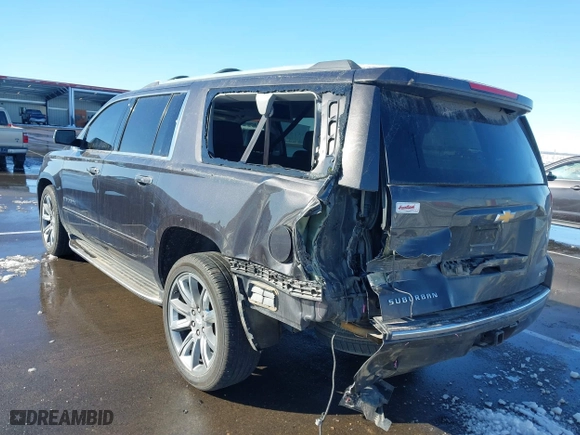 2017 Chevrolet Suburban Premier with VIN 1GNSKJKC0HR274605, listed as a IAAI auction lot 41828392 with 144,747 mi miles. Bid and sale history available at carsss.com. Image 6.