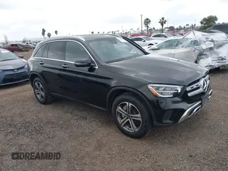 2022 Mercedes-Benz GLC with VIN W1N0G8DB6NV371026, listed as a IAAI auction lot 41555152 with 30,877 mi miles. Bid and sale history available at carsss.com. Image 1.