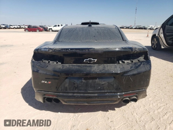 2018 Chevrolet Camaro ZL1 with VIN 1G1FJ1R61J0123661, listed as a Copart auction lot 47317855 with 36,043 mi miles and Salvage Title. Bid and sale history available at DreamBid. Image 6.