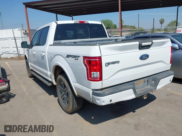 2015 Ford F-150 XLT with VIN 1FTEW1EP0FFA16253, listed as a IAAI auction lot 41852006 with 313,018 mi miles. Bid and sale history available at carsss.com. Image 3.