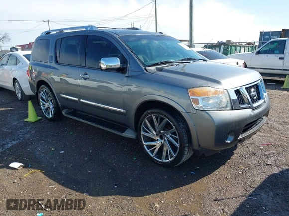 2015 Nissan Armada SV with VIN 5N1BA0ND6FN604077, listed as a IAAI auction lot 41940078 with 169,266 mi miles and . Bid and sale history available at DreamBid. Image 1.