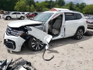 2021 Volkswagen Atlas SEL Premium R-Line with VIN 1V2FR2CA3MC550747, listed as a Copart auction lot 57286075 with Not provided miles and Salvage title. Bid and sale history available at DreamBid. Image 1.