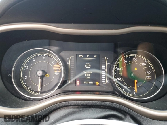 2016 Jeep Cherokee Sport with VIN 1C4PJMAB5GW204772, listed as a Copart auction lot 53830525 with 95,278 mi miles and Salvage Title. Bid and sale history available at carsss.com. Image 9.