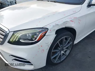 2018 Mercedes-Benz S 560 with VIN WDDUG8DB0JA416705, listed as a IAAI auction lot 41533553 with 30,268 mi miles and . Bid and sale history available at carsss.com. Image 12.