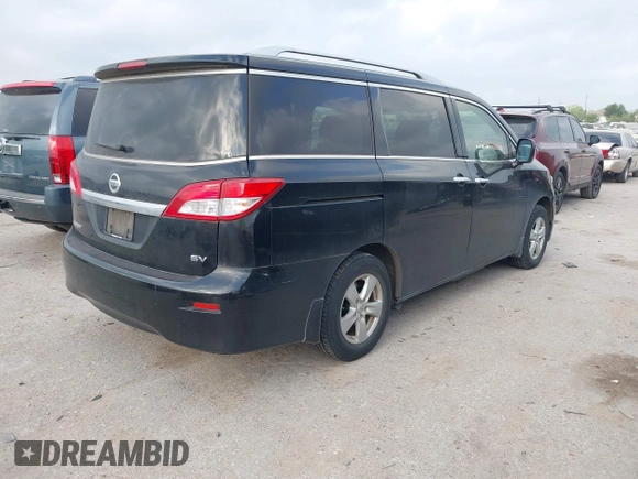 2015 Nissan Quest SV with VIN JN8AE2KP3F9133078, listed as a IAAI auction lot 42074402 with 113,505 mi miles. Bid and sale history available at carsss.com. Image 4.