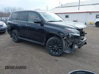 2021 Lexus GX with VIN JTJAM7BX2M5301192, listed as a IAAI auction lot 41699361 with 115,677 mi miles. Bid and sale history available at carsss.com. Image 1.