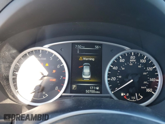 2018 Nissan Sentra S with VIN 3N1AB7AP4JY348669, listed as a Copart auction lot 55848195 with 50,700 mi miles and Salvage Title. Bid and sale history available at DreamBid. Image 9.