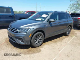 2023 Volkswagen Tiguan SE with VIN 3VVMB7AX4PM023080, listed as a IAAI auction lot 41963195 with 37,696 mi miles and . Bid and sale history available at DreamBid. Image 2.