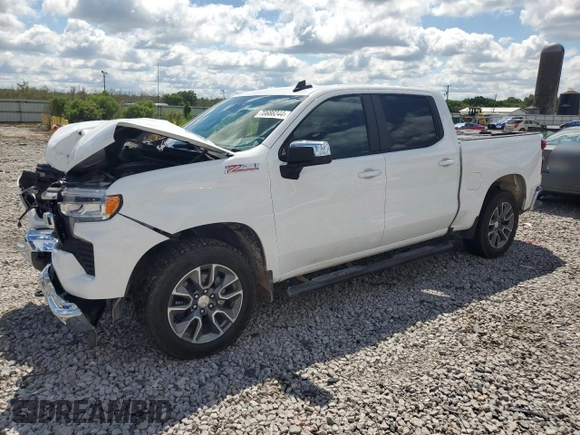 2023 Chevrolet Silverado 1500 LT with VIN 1GCUDDE87PZ305044, listed as a Copart auction lot 70688244 with 26,306 mi miles and Salvage Title. Bid and sale history available at carsss.com. Image 1.