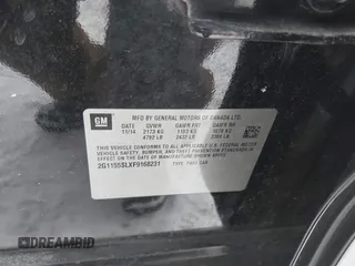 2015 Chevrolet Impala LTZ with VIN 2G1155SLXF9168231, listed as a IAAI auction lot 41590955 with 149,521 mi miles and . Bid and sale history available at DreamBid. Image 9.