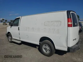 2014 GMC Savana Cargo Van with VIN 1GTW7FCAXE1172325, listed as a Copart auction lot 76668414 with 0 mi miles and Salvage Title. Bid and sale history available at carsss.com. Image 2.