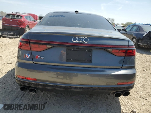 2020 Audi S8 z VIN WAU8SAF81LN014302, wystawiony jako Copart lot #48910773 z przebiegiem Nie podano mil oraz . Historia ofert i sprzedaży dostępna na DreamBid. Obrazek 6.