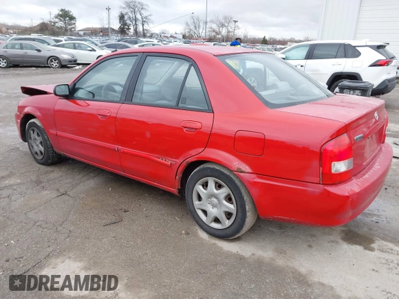 2000 Mazda Protege DX with VIN JM1BJ2224Y0277889, listed as a IAAI auction lot 41160593 with 124,586 mi miles and . Bid and sale history available at DreamBid. Image 3.