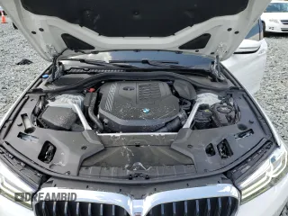 2022 BMW 5 Series 540i xDrive with VIN WBA73BJ06NWX59060, listed as a Copart auction lot 52142645 with 33,678 mi miles and Salvage title. Bid and sale history available at DreamBid. Image 11.