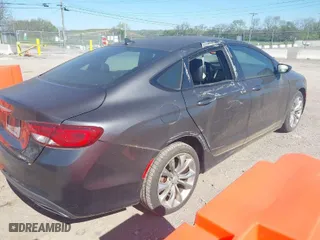2015 Chrysler 200 S with VIN 1C3CCCBG0FN514124, listed as a IAAI auction lot 42038014 with 143,297 mi miles. Bid and sale history available at carsss.com. Image 4.