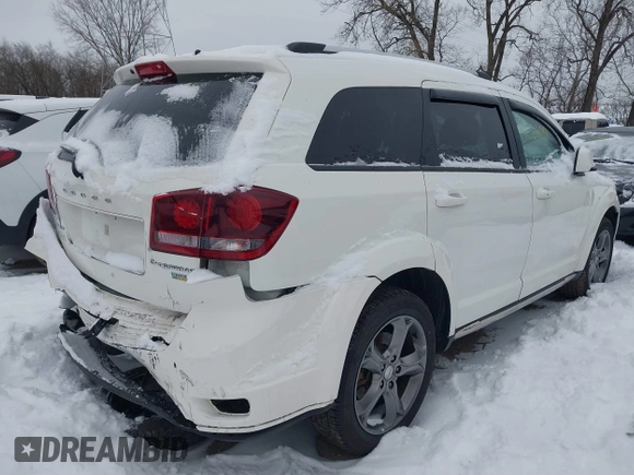 2016 Dodge Journey Crossroad z VIN 3C4PDCGG9GT213551, wystawiony jako IAAI lot #41226091 z przebiegiem 117 789 mil mil oraz . Historia ofert i sprzedaży dostępna na DreamBid. Obrazek 4.