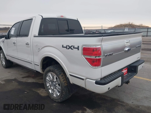 2013 Ford F-150 XL with VIN 1FTFW1EFXDFB59784, listed as a IAAI auction lot 41915547 with 102,365 mi miles. Bid and sale history available at carsss.com. Image 3.