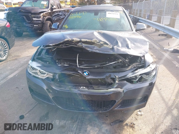 2017 BMW 3 Series 330i with VIN WBA8B9G30HNU53208, listed as a IAAI auction lot 40834514 with 73,119 mi miles. Bid and sale history available at carsss.com. Image 6.