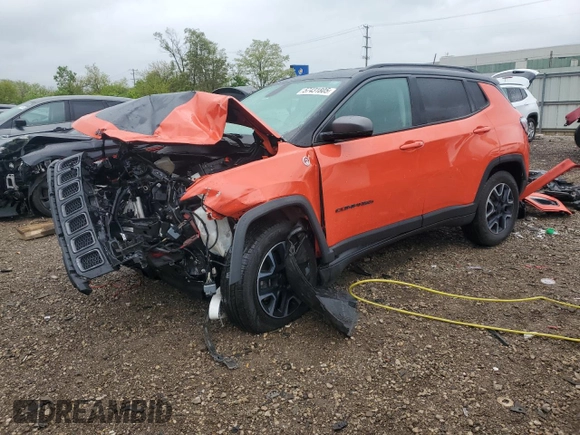 2019 Jeep Compass Trailhawk с VIN 3C4NJDDB4KT712197, выставлен на аукционе Copart как лот 57431805 с пробегом Не указан миль и Списание • Salvage title. История ставок и продаж доступна на DreamBid. Изображение 1.