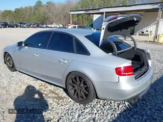 2012 Audi S4 Premium Plus with VIN WAUBGAFL3CA115005, listed as a IAAI auction lot 41632827 with 146,799 mi miles. Bid and sale history available at carsss.com. Image 3.