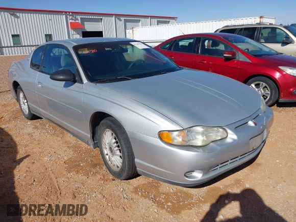 2000 Chevrolet Monte Carlo LS with VIN 2G1WW12E7Y9192096, listed as a IAAI auction lot 41267250 with 264,373 mi miles. Bid and sale history available at carsss.com. Image 1.