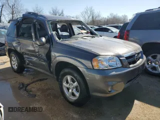 2006 Mazda Tribute S with VIN 4F2YZ06166KM08346, listed as a Copart auction lot 46318214 with 78,615 mi miles and Salvage Title. Bid and sale history available at DreamBid. Image 4.
