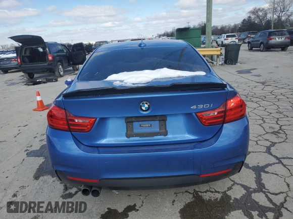2017 BMW 4 Series 430i with VIN WBA4R7C59HK679917, listed as a Copart auction lot 46194895 with 89,625 mi miles and Salvage Title. Bid and sale history available at DreamBid. Image 6.