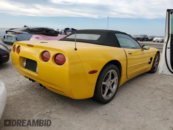 2002 Chevrolet Corvette with VIN 1G1YY32G925134639, listed as a Copart auction lot 76162224 with 0 mi miles and Salvage Title. Bid and sale history available at carsss.com. Image 3.