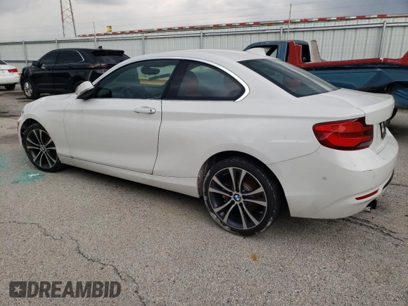 2018 BMW 2 Series 230i with VIN WBA2J1C52JVD09153, listed as a Copart auction lot 58341493 with 36,163 mi miles. Bid and sale history available at carsss.com. Image 2.
