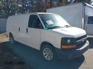2013 Chevrolet Express Cargo with VIN 1GCSGAFX2D1124737, listed as a IAAI auction lot 40847292 with 113,774 mi miles and . Bid and sale history available at DreamBid. Image 1.