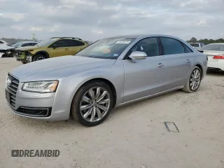 2016 Audi A8 L 3.0T with VIN WAU34AFD5GN007117, listed as a Copart auction lot 44259575 with 56,288 mi miles and Salvage Title. Bid and sale history available at carsss.com. Image 1.