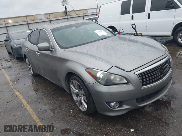 2013 Infiniti M37 with VIN JN1BY1AP7DM511497, listed as a IAAI auction lot 41294499 with 174,977 mi miles. Bid and sale history available at carsss.com. Image 1.