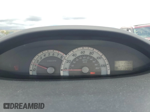 2008 Toyota Yaris with VIN JTDBT923581213379, listed as a Copart auction lot 55969485 with 213,455 mi miles and Clean Title. Bid and sale history available at DreamBid. Image 9.