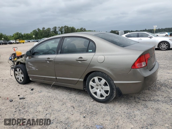 2008 Honda Civic LX with VIN 2HGFA16598H351403, listed as a Copart auction lot 55819905 with 166,272 mi miles and Salvage Title. Bid and sale history available at DreamBid. Image 2.