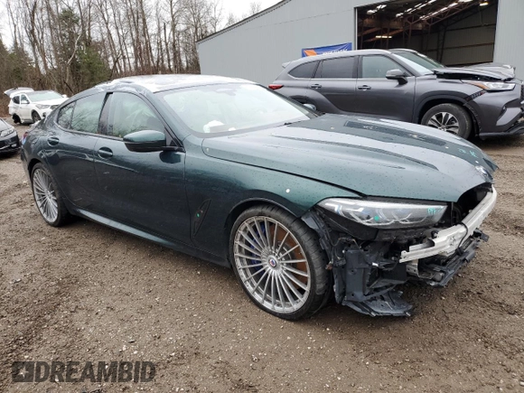 2022 BMW 8 Series with VIN WBAGX0C17NCH35238, listed as a Copart auction lot 81985204 with Not provided miles and Clean title. Bid and sale history available at DreamBid. Image 4.