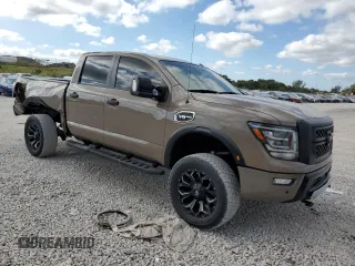 2021 Nissan Titan XD SV with VIN 1N6AA1FB4MN522054, listed as a Copart auction lot 83884484 with 36,789 mi miles and Salvage Title. Bid and sale history available at carsss.com. Image 4.