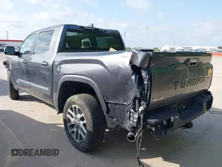 2024 Toyota Tundra 1794 Edition with VIN 5TFMA5DBXRX142402, listed as a IAAI auction lot 42063679 with 17,523 mi miles and . Bid and sale history available at DreamBid. Image 3.