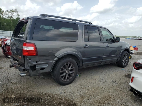 2017 Ford Expedition Max Limited с VIN 1FMJK1KT5HEA10710, выставлен на аукционе Copart как лот 59637735 с пробегом 83 171 миль миль и Списание • Salvage title. История ставок и продаж доступна на DreamBid. Изображение 3.