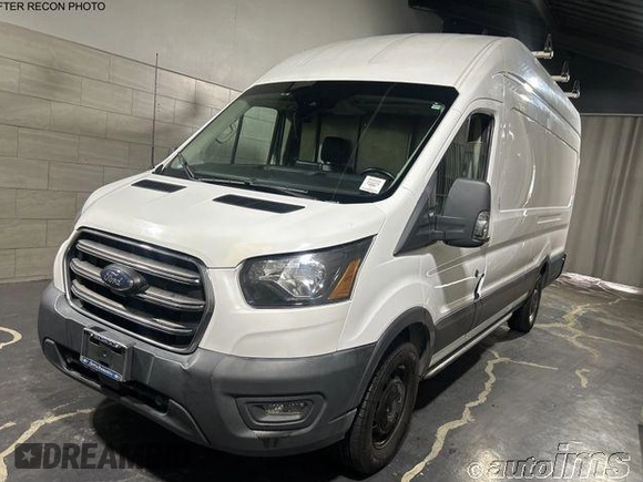 2020 Ford Transit Cargo with VIN 1FTBW3X85LKB80928, listed as a IAAI auction lot 42729884 with 70,670 mi miles and . Bid and sale history available at DreamBid. Image 4.