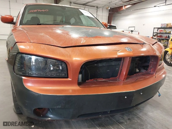 2006 Dodge Charger R/T with VIN 2B3KA53H56H195653, listed as a IAAI auction lot 39254908 with 164,629 mi miles. Bid and sale history available at carsss.com. Image 6.