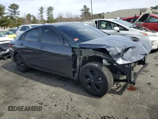 2021 Hyundai Elantra SEL with VIN 5NPLS4AG0MH021336, listed as a Copart auction lot 48324635 with 13,894 mi miles and Salvage Title. Bid and sale history available at carsss.com. Image 4.