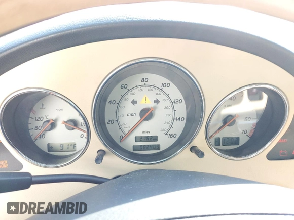2003 Mercedes-Benz SLK 230 Kompressor with VIN WDBKK49F93F278588, listed as a Copart auction lot 58633785 with 82,409 mi miles and Salvage title. Bid and sale history available at DreamBid. Image 9.