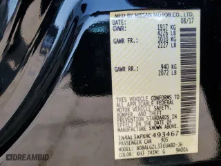 2017 Nissan Altima 2.5 SR with VIN 1N4AL3APXHC493467, listed as a Copart auction lot 71394014 with 105,141 mi miles and Salvage Title. Bid and sale history available at carsss.com. Image 13.