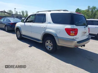 2003 Toyota Sequoia SR5 with VIN 5TDBT44A03S169642, listed as a IAAI auction lot 42094215 with 144,498 mi miles and . Bid and sale history available at DreamBid. Image 3.