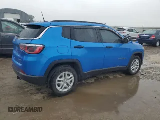 2020 Jeep Compass Sport z VIN 3C4NJCAB9LT246900, wystawiony jako Copart lot #60553325 z przebiegiem 89 386 mil mil oraz Szkoda całkowita • Salvage title. Historia ofert i sprzedaży dostępna na DreamBid. Obrazek 3.