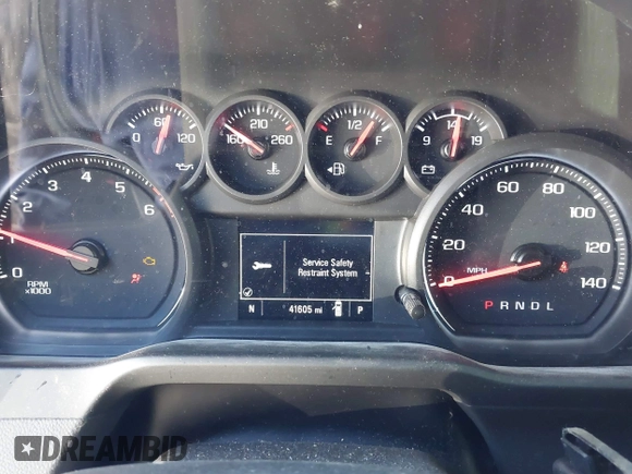 2021 Chevrolet Silverado 1500 Custom Trail Boss with VIN 1GCPYCEF6MZ374961, listed as a IAAI auction lot 41450188 with 41,605 mi miles and . Bid and sale history available at DreamBid. Image 7.