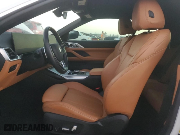 2024 BMW 4 Series 430i with VIN WBA23AT04RCP28351, listed as a Copart auction lot 83340604 with Not provided miles and Salvage title. Bid and sale history available at DreamBid. Image 7.